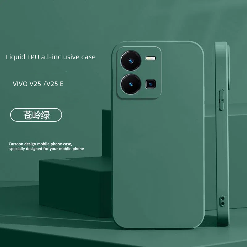 Moda silicone tpu caso para vivo v25 v25e câmera capa de proteção com tudo incluído para vivo y22 s y35 y77 y02s casos funda