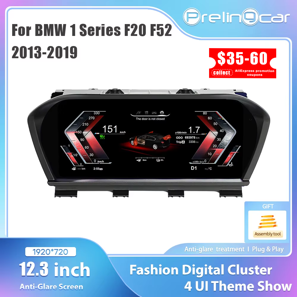 Tablero Digital de coche para BMW 1 2 Series F20 F21 F52 F22 X1 F48 F49 X2 F39 Panel velocímetro cabina Virtual grupo de instrumentos