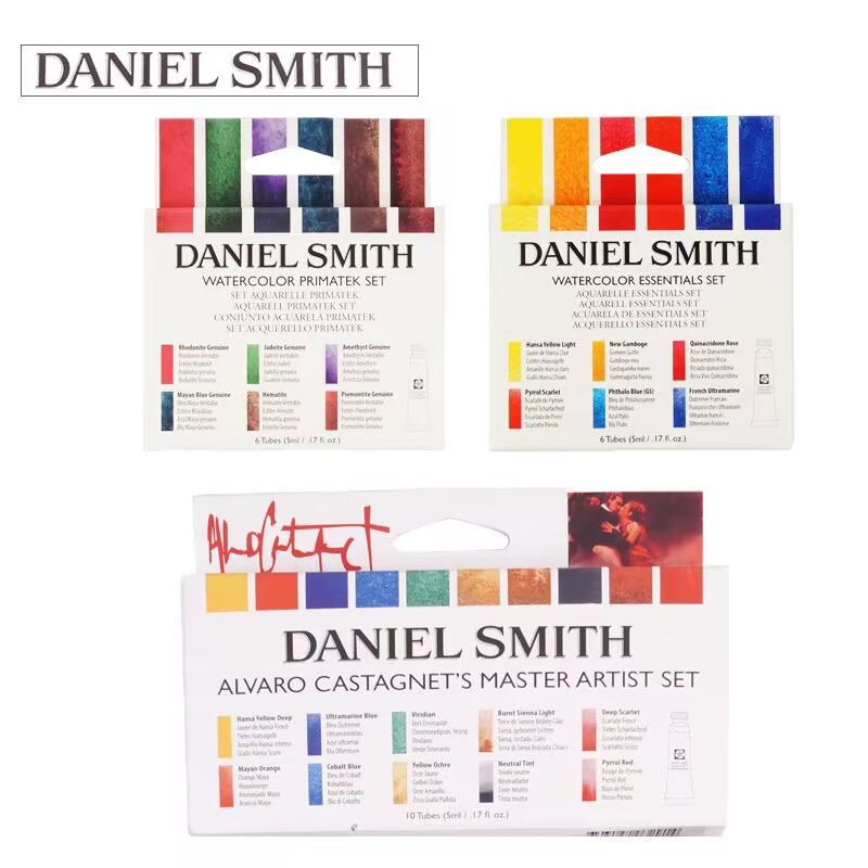 Профессиональный художник Daniel Smith, акварельные краски, 10/6 цветов, 5 мл, минеральный цвет, набор Alvaro Jean Haines Acuarelas, кисть для рисования