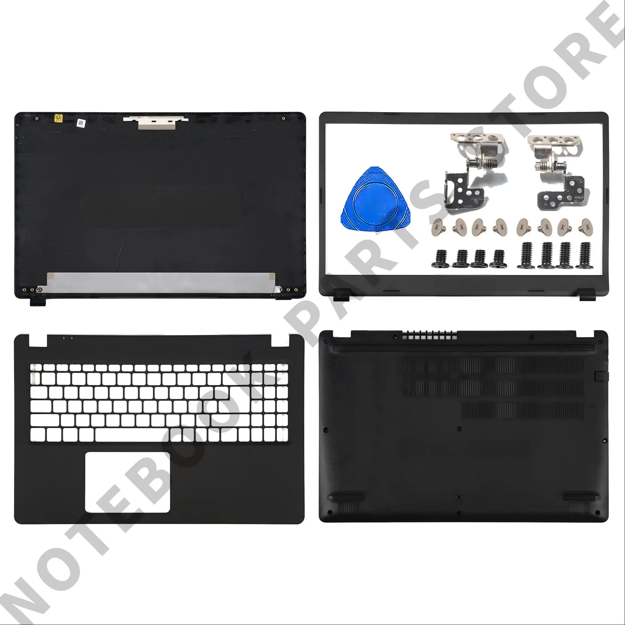 Novo n19c1 para aspire 3 A315-42 A315-42G A315-54 A315-54K A315-56 lcd capa traseira moldura dobradiças palmrest caso inferior 15.6 Polegada