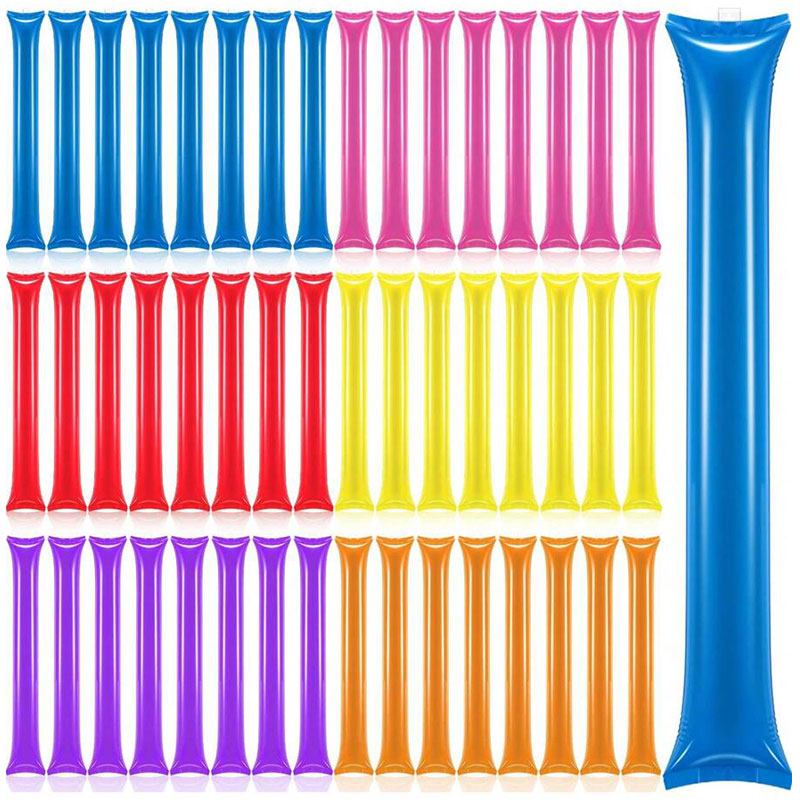 20 sztuk nadmuchiwane kije dopingujące długi balon nadmuchiwane kije dopingujące Noise Makers Bang Bang Thunder kije na koncerty imprezy