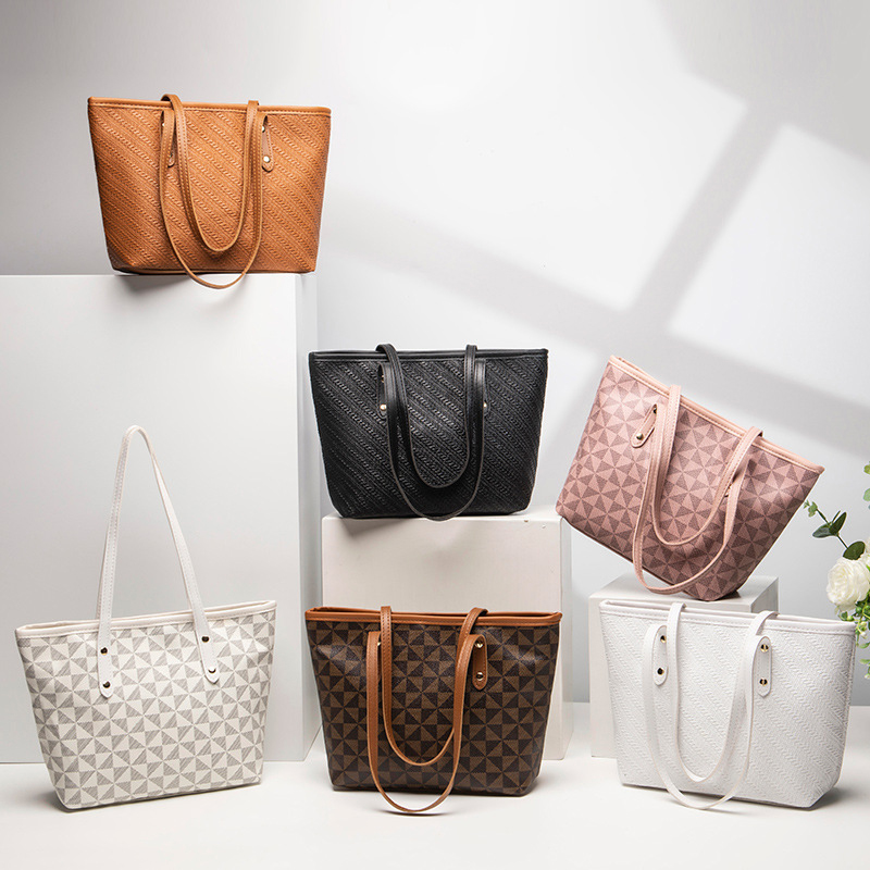 Bolso de mano Retro de gran capacidad a la moda, bolso de mano estampado de un hombro, nueva moda