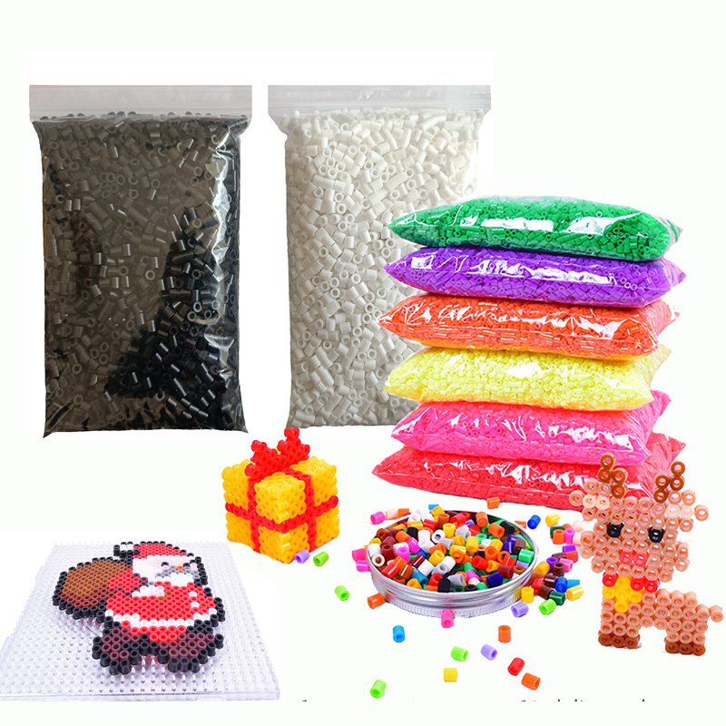 5MM 200 g/bolsa 3400 Uds rompecabezas de píxeles cuentas de hierro para niños Hama cuentas Diy de alta calidad hecho a mano regalo juguete fusible cuentas