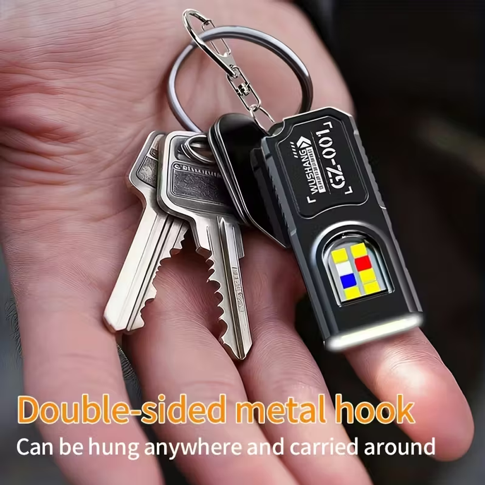 Llavero portátil LED COB linterna USB recargable con Clip para bolígrafo potente Mini linterna de trabajo al aire libre con magnético