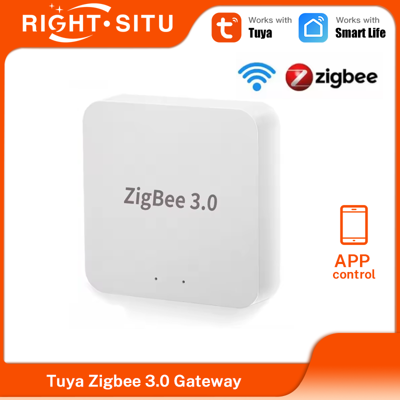 Tuya Zigbee 3.0 Gateway Hub Inteligentny Hub Domowy Bezprzewodowy Mostek Aplikacja Smart Life Zdalne Sterowanie Automatyzacja Urządzenie Współpracuje z Alexa Google