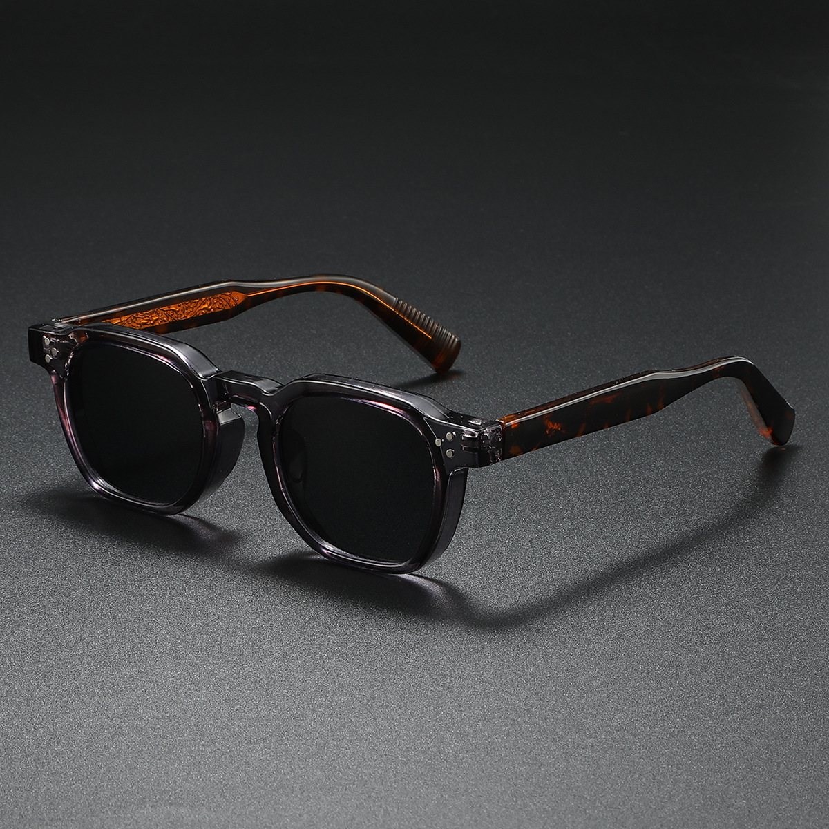 Nuevas gafas de sol polarizadas Unisex con núcleo de Metal CP gafas de sol cuadradas remaches mujeres gafas de conducción
