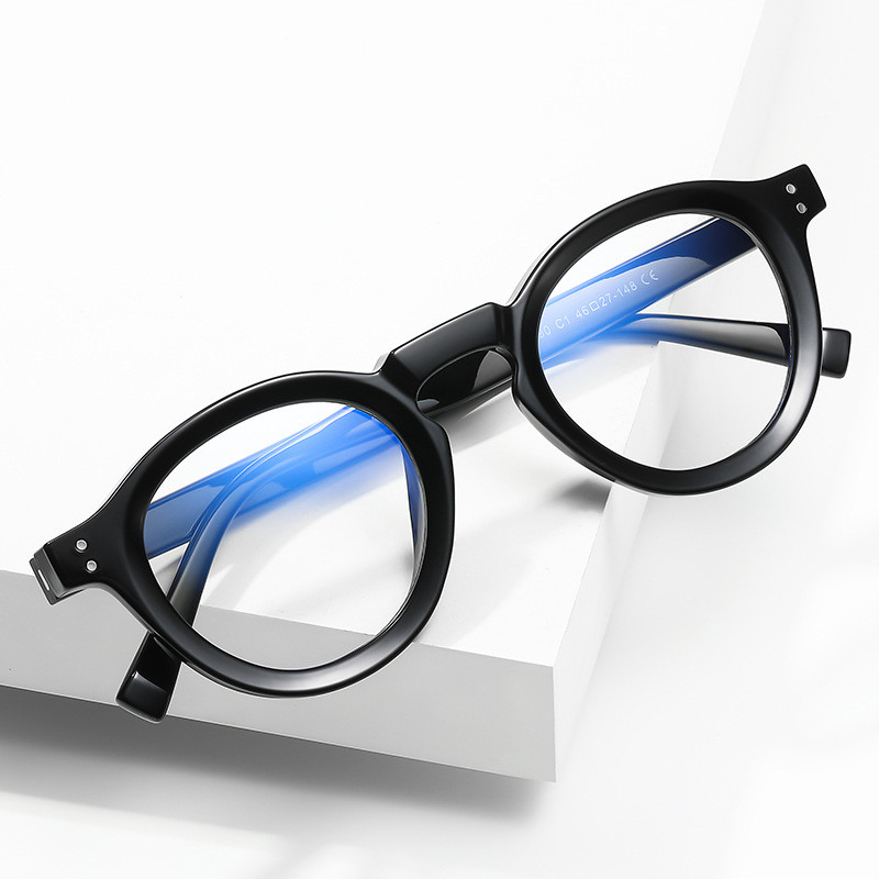 Marka Retro blokujące niebieskie światło fotochromowe okulary przeciwsłoneczne okulary do czytania kobiety mężczyźni okulary Prebyopia gogle okrągła ramka 0 do +6.0