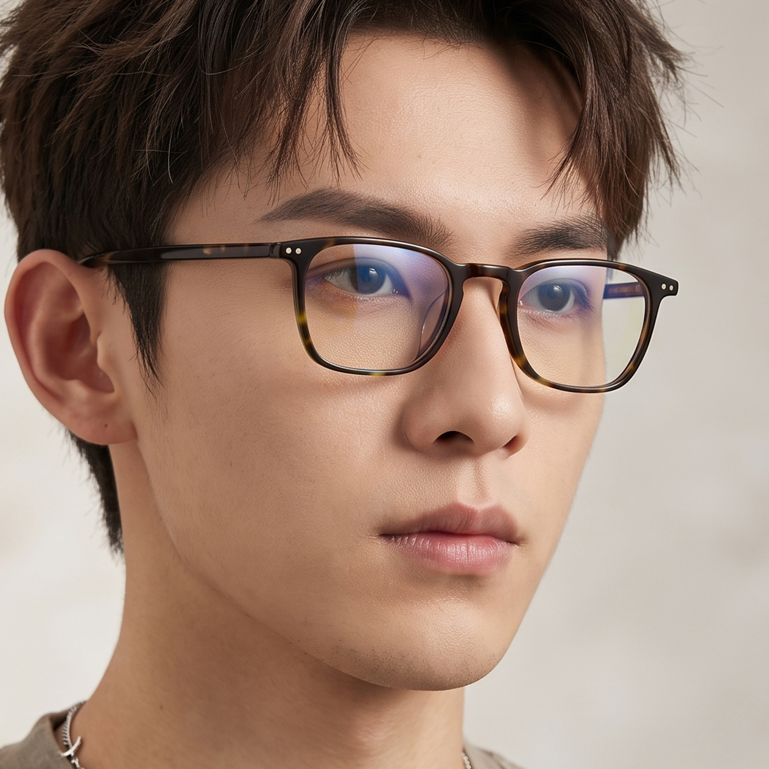 Montatura per occhiali da vista quadrata piccola retrò di Design coreano per uomo Bae Yong Jooh occhiali da vista rettangolari sottili occhiali da vista in acetato