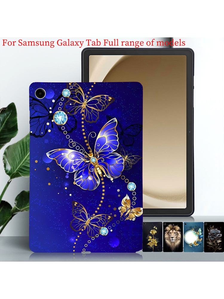 Casing Tablet Silikon untuk Samsung Galaxy Tab A11 A9 + 8.7 Plus S5e T720 Casing Tab A 10.1 T510 A8 X200 S6 A7 Lite TPU Cangkang Hitam