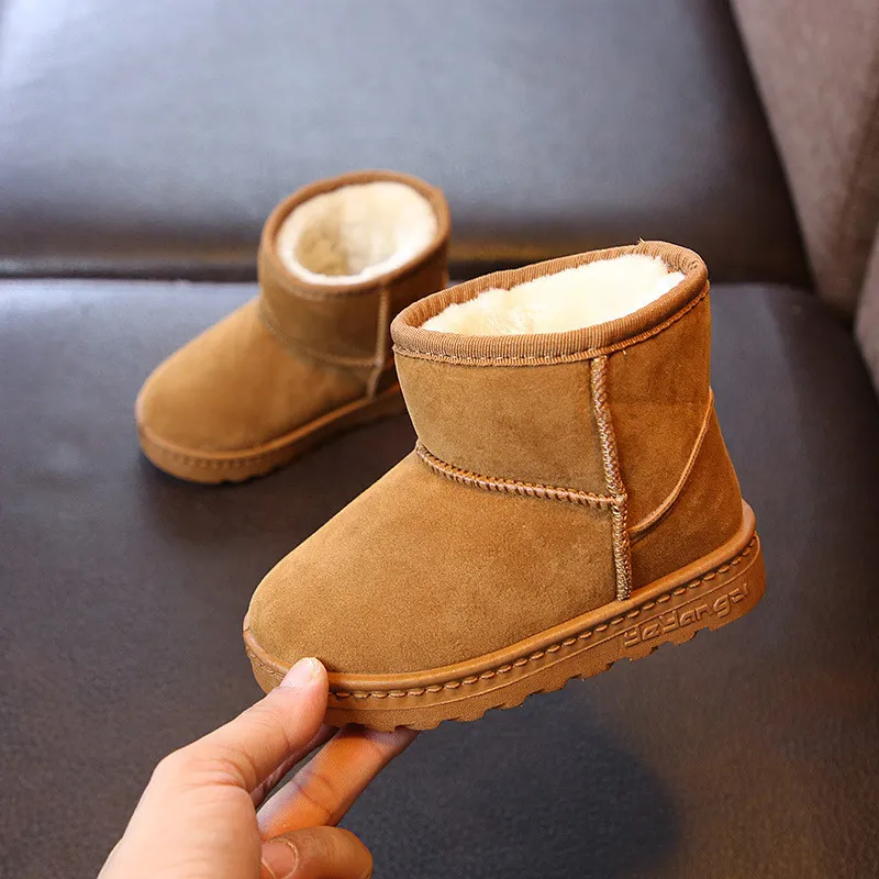 Mode Kinder Casual Schuhe Mädchen Jungen Baumwolle Schnee Stiefel Warme Kinder Stiefel Junge Winter Baumwolle Schuhe Turnschuhe فкики