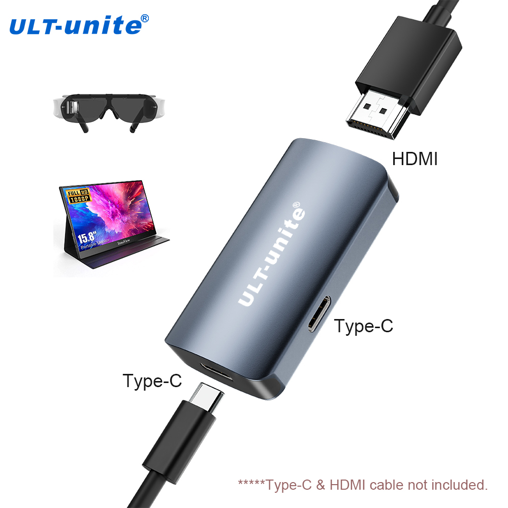 Конвертер HDMI в Type-C 4K60HZ, адаптер HDMI-USB C, совместимый с RayNeo, XREAL Air, Rokid Air, Switch 2 Base, PS5, Steam Deck