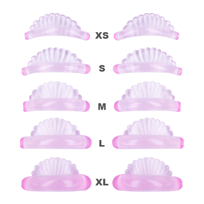 5 pares de almohadillas de elevación para rizador permanente de pestañas, varillas para permanente de pestañas 3D, Kit de levantamiento de pestañas de silicona, herramienta de maquillaje de belleza