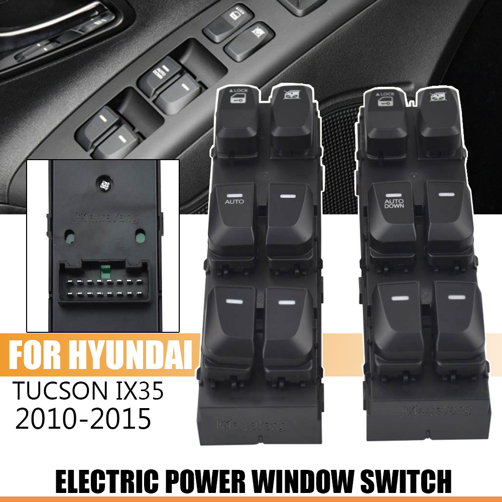Новый для Hyundai IX35 TUCSON 2010-2015, электрический стеклоподъемник, регулятор управления, кнопка 93571-2S000 93571-2S050