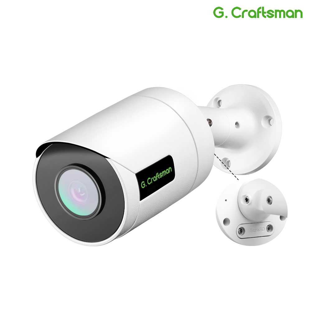 RU GCraftsman POE Audio 30 кадров в секунду 8MP 4K видеонаблюдение ИК ночного видения Onvif без SD-карты