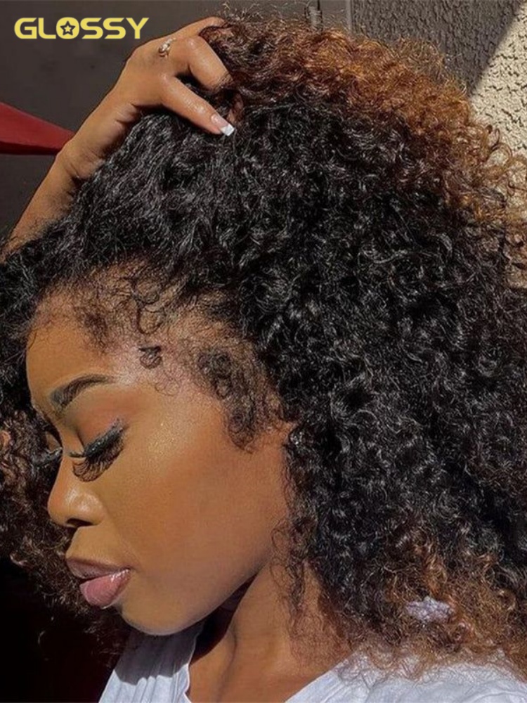 13x6 Hd 250 Densidad Afro Peluca rizada 100% cabello humano 13x4 4c Bordes Frontal Onda profunda Pelucas delanteras de encaje rizado para mujeres en venta