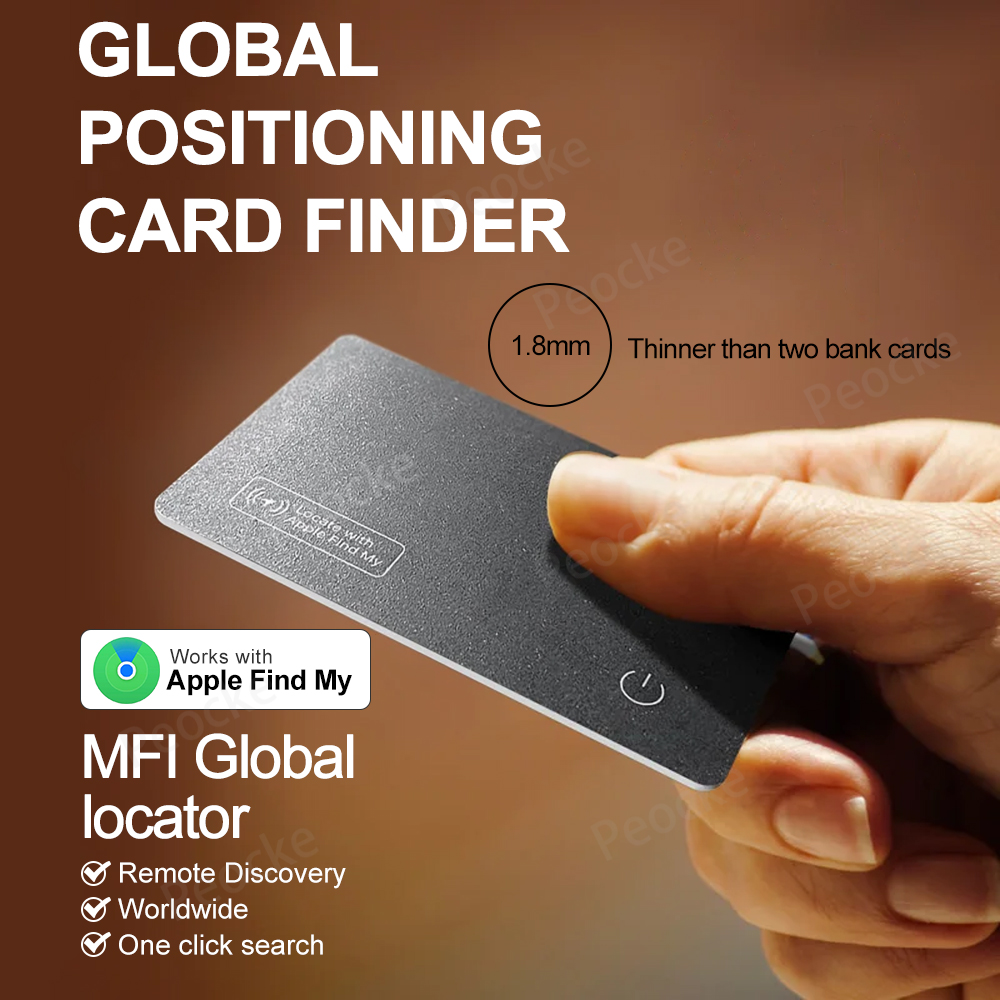 ウォレット 紛失防止カード GPS 位置追跡 スマートタグ Find My for iPhone Bluetooth デバイス 超薄型カード ワイヤレス充電 IP67