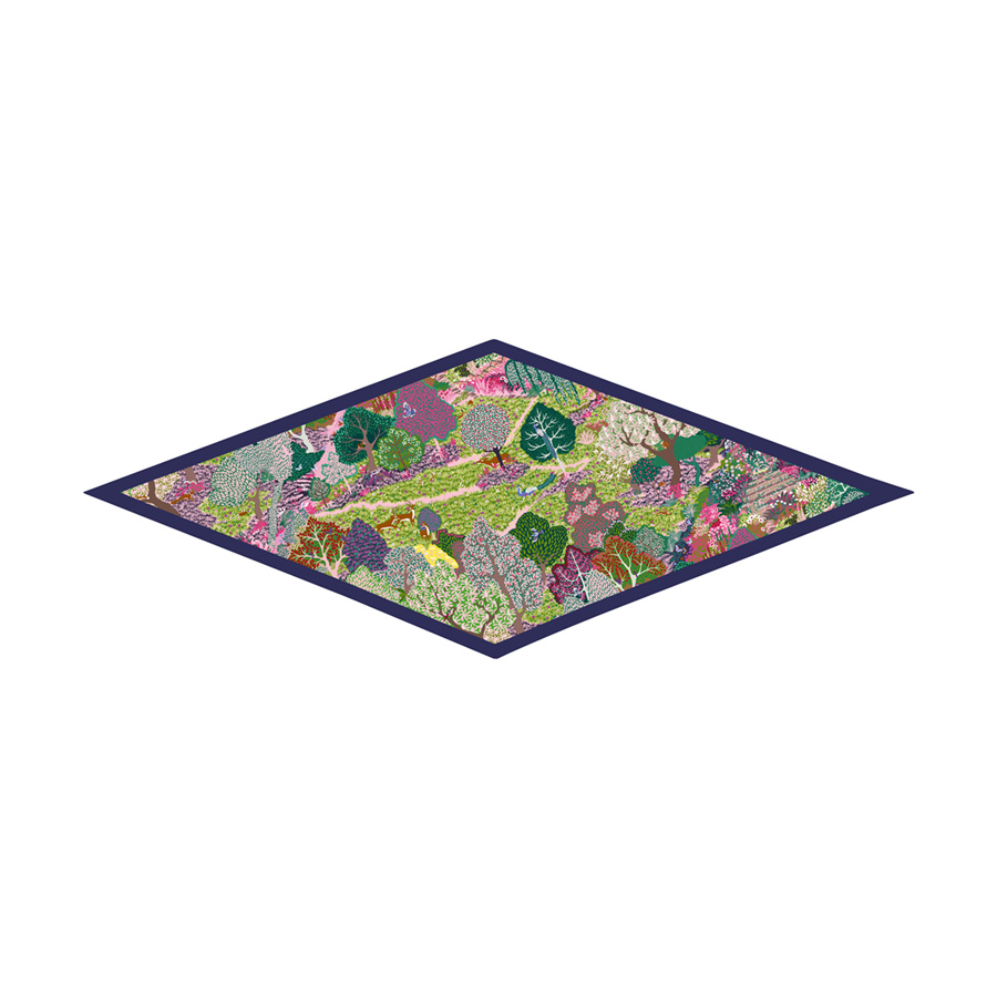 Diamant Sjaal Jungle Print Merk Zijden Sjaals Wraps Vrouwen Luxe Bandana Hoofdband Dame Hijaabs Foulards Halsdoek Sjaals