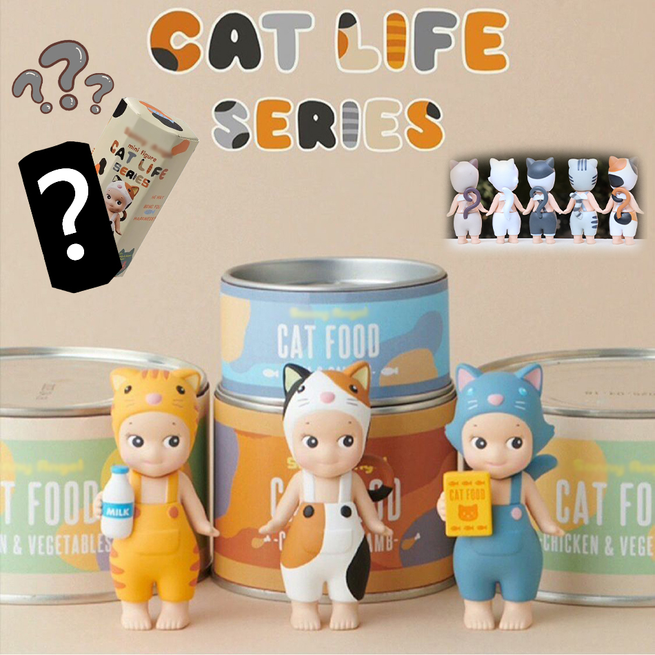 Новинка 2026: Коллекционная фигурка SonyAngle Dolls CAT LIFE SERIES в закрытой упаковке — милый малыш в костюме кошки, миниатюрная фигурка для ландшафтного декора, подарок на день рождения