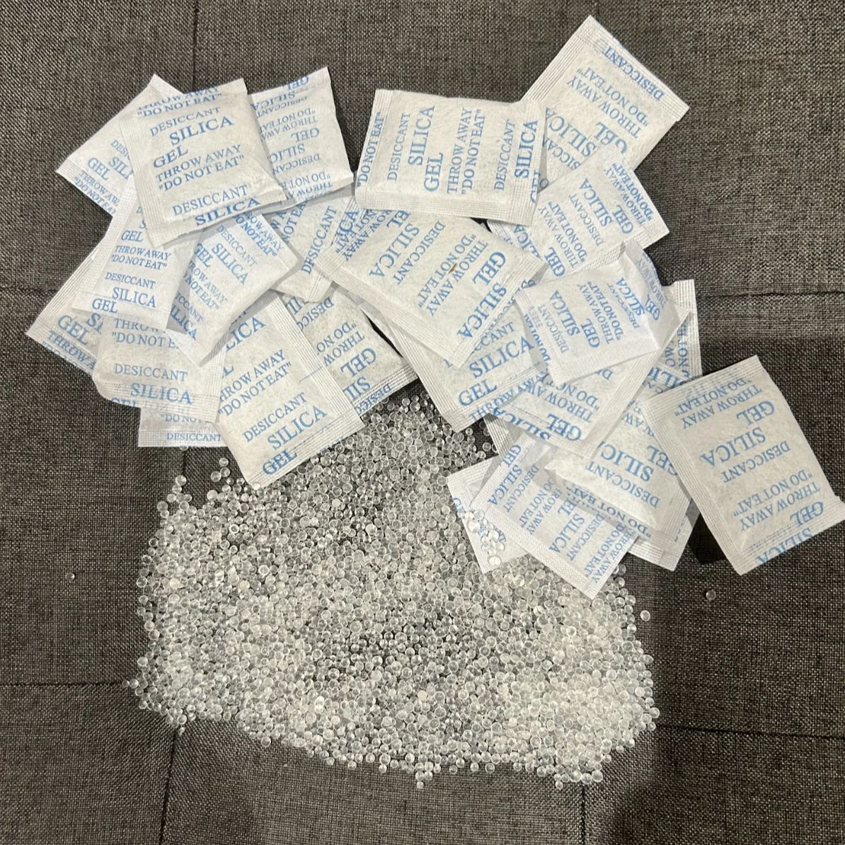 1g 50/100/200/500 confezioni Non Tossico non tessuti Gel di Silice Essiccante Umido Cucina Soggiorno Umidità Deumidificatore Assorbitore Borsa