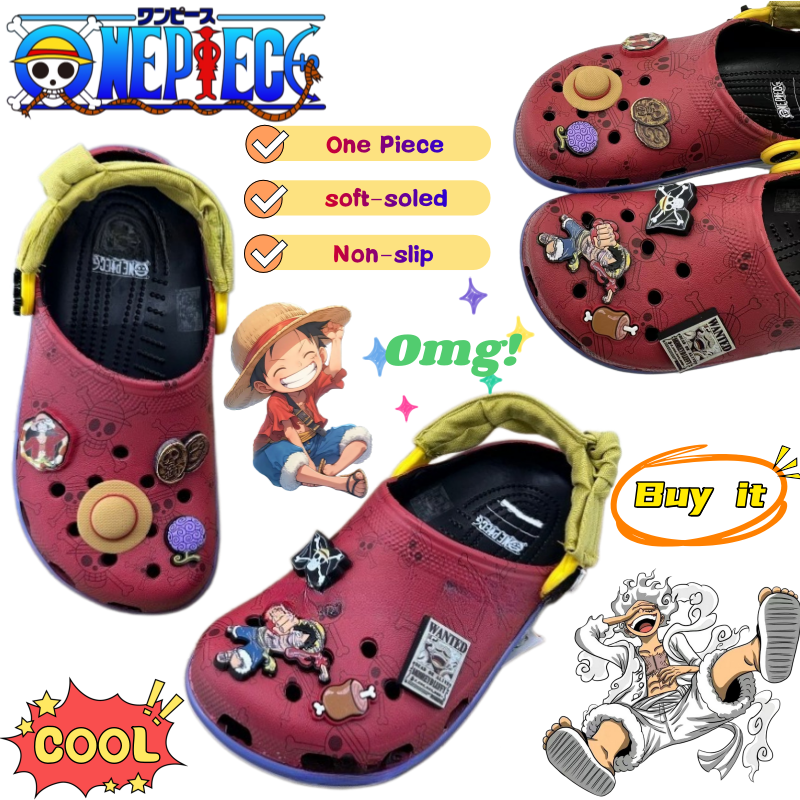 Nuovi sandali cartoon di alta moda One Piece Luffy Roronoa Zoro, ciabatte traspiranti antiscivolo con suola morbida, creative e versatili, unisex.