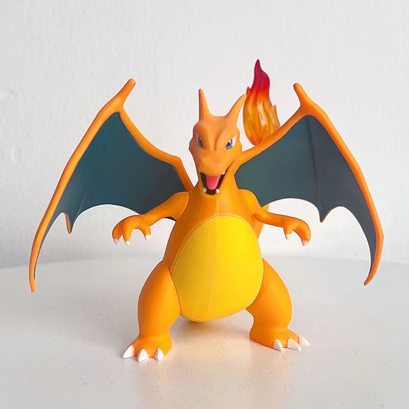 10cm PokeMon GK Figures Charizard Fire Dinosaur Anime Action Figure Pvc Statue Model Doll Kid Toy Gift