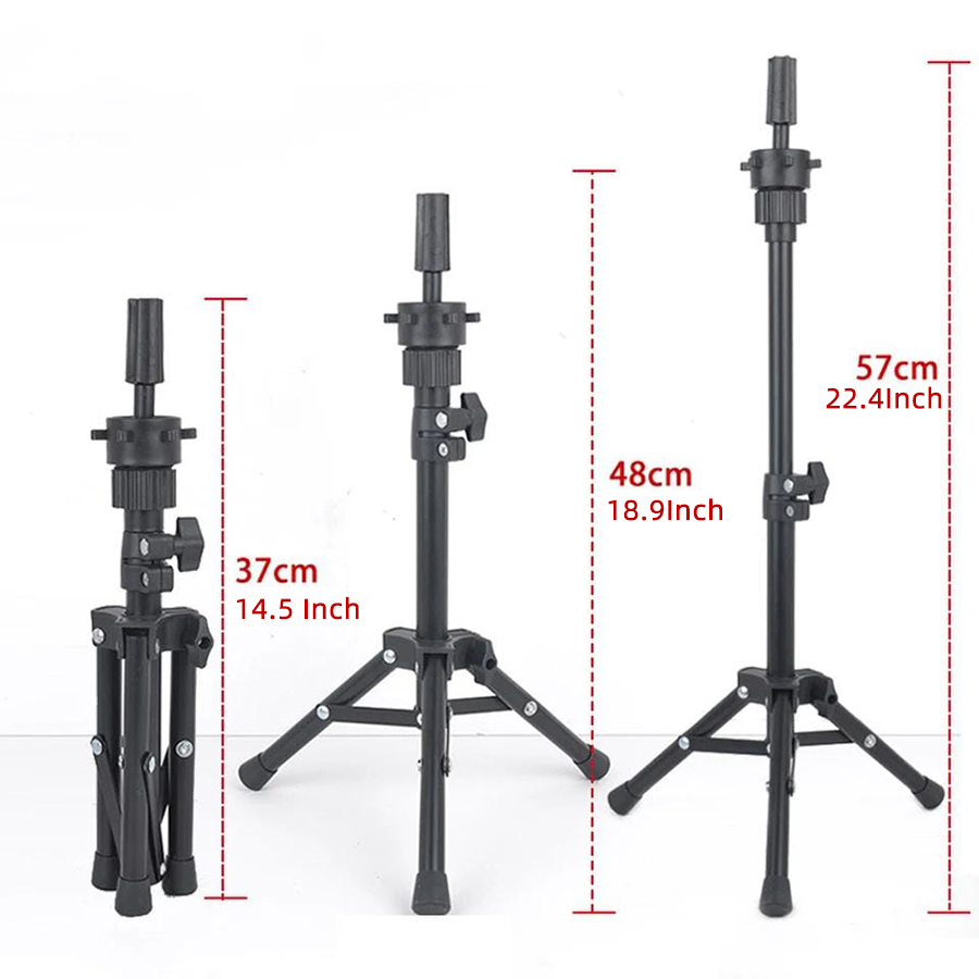 25/57/150 cm Perückenständer Stativ Mannequin Kopfständer für Mannequin Trainingskopfhalter Friseurklemme Stativständerhalter