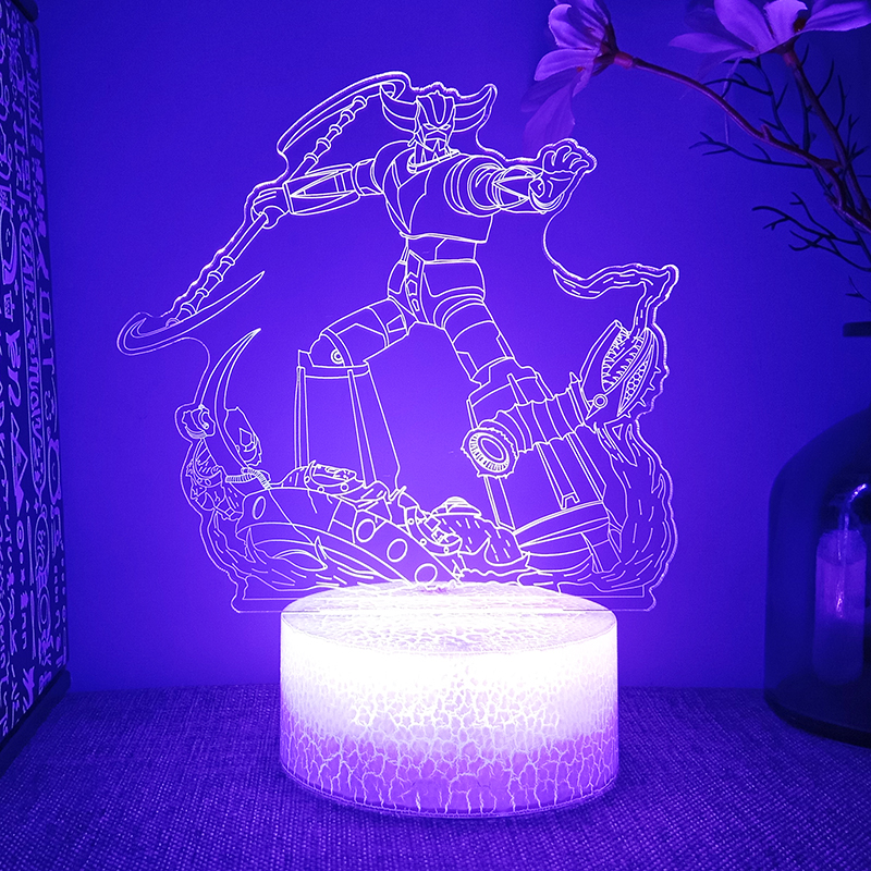 UFO Robo Grendizer -Lámpara Led de mesa de Anime para niños, luz de noche, Robo, grandizer, Goldorak, para dormitorio, figura de Manga, regalo de Navidad