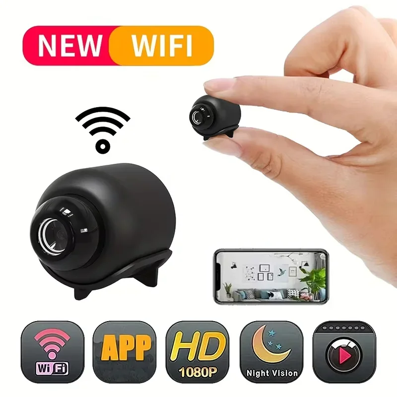 Mini câmera sem fio 1080p vigilância de segurança vídeo cam visão noturna detecção movimento filmadora mini cam monitor casa inteligente novo