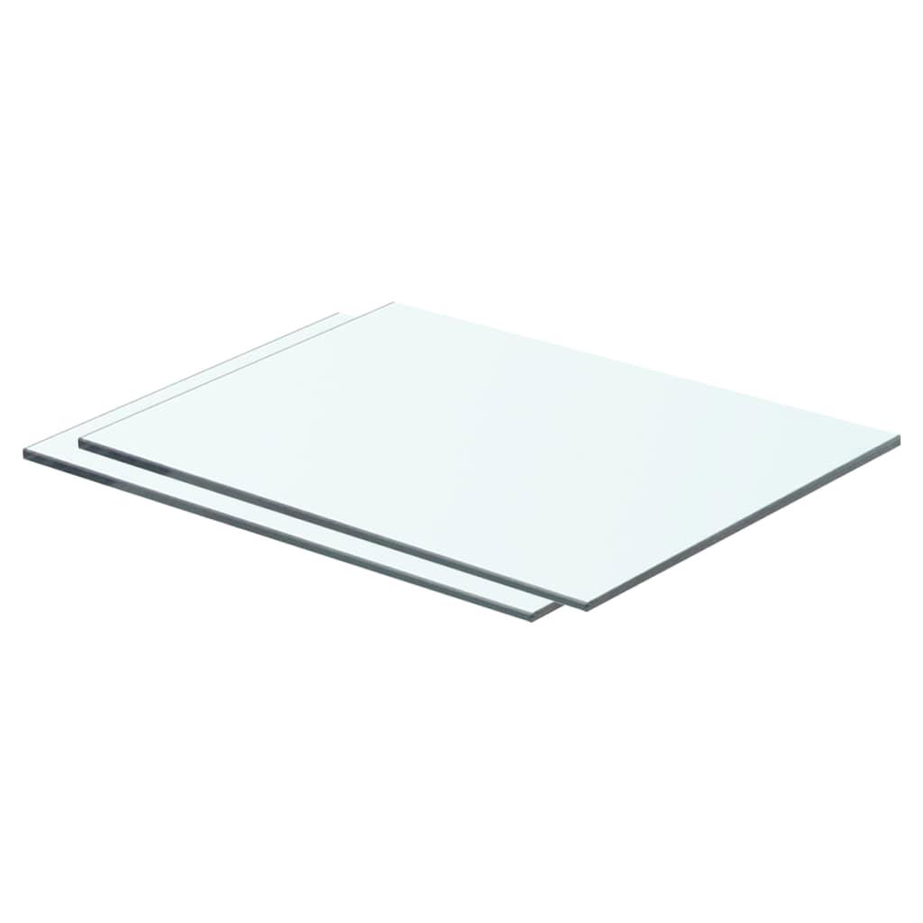 Transparante glazen planken 40x25cm Set van 2 Veelzijdige oplossingen voor thuisopslag Display Rack Decor