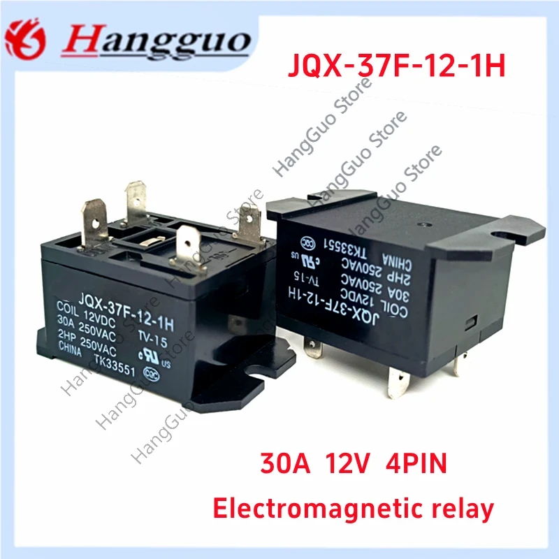 1-5 PCS/Lot Original nouveau-nés ino F JQX-37F-12-1H 30A 12V 4 broches Un Groupe Normalement Ouvert Climatisation citations