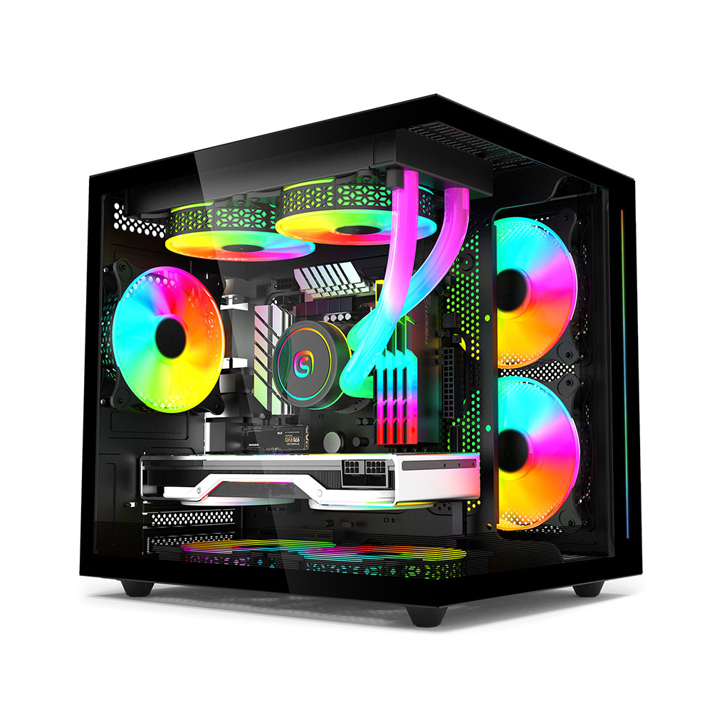 Melhor preço I9 nível intel xeon e5 2695 cpu 12 núcleo 48g ram 512g 1tb ssd rx580 8g placa de vídeo jogos computadores desktop
