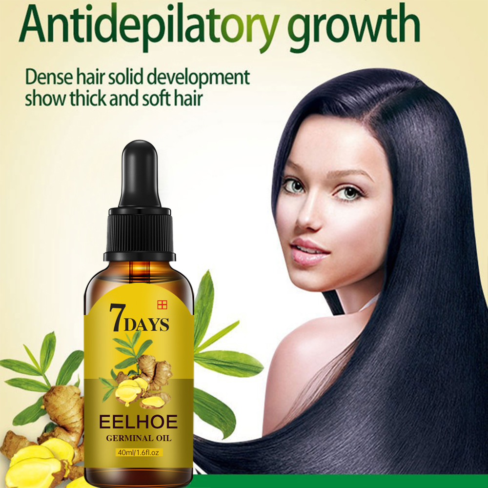 Haargroei Serum Snelgroeiend Haar Essentiële Olie Schoonheid Haarverzorging 10/20/40 ml Dichte Hergroei Gember Haar Bevorderen Regeneratie