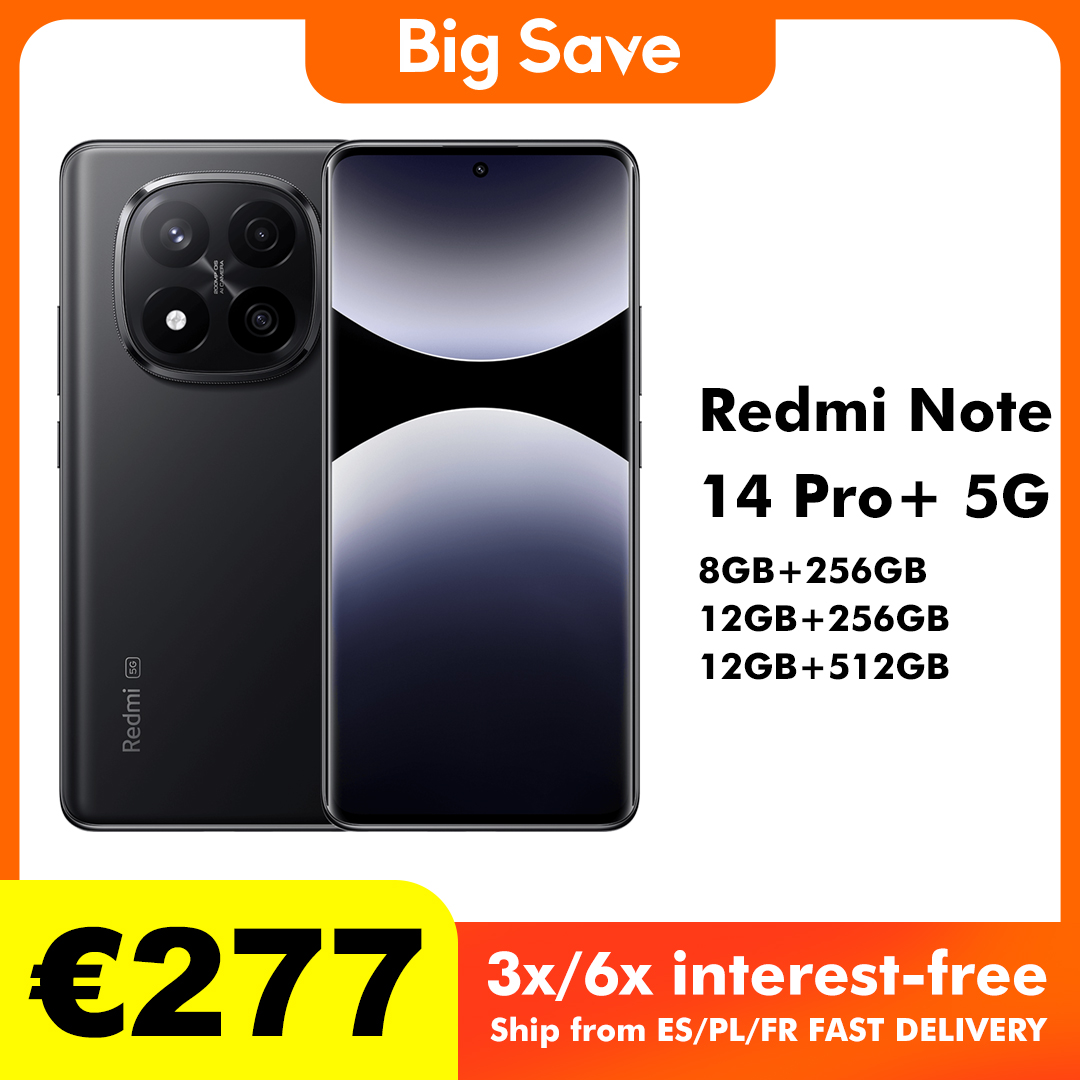 Xiaomi-smartphone Redmi Note 14 Pro Plus, 5G, 8GB/256GB, 12GB/256GB, 12GB/512GB, NFC, versión Global