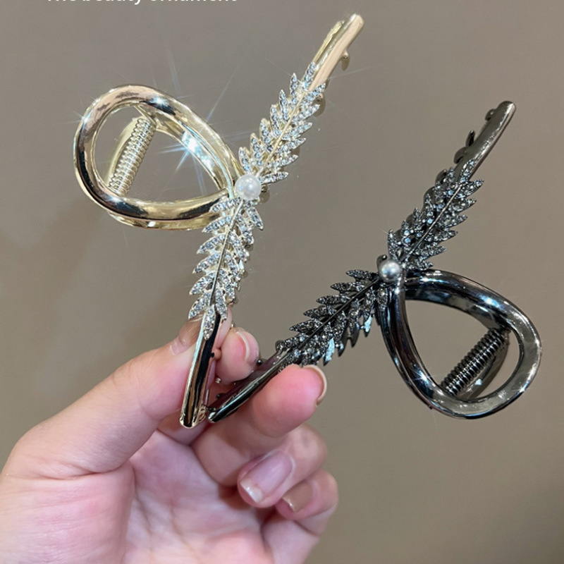 Nieuwe Mode Fijne Luxe Metalen Tarwe Scheren Parel Elegante Haarspeld voor Vrouwen Meisje Haaraccessoires Hoofdtooi Groothandel