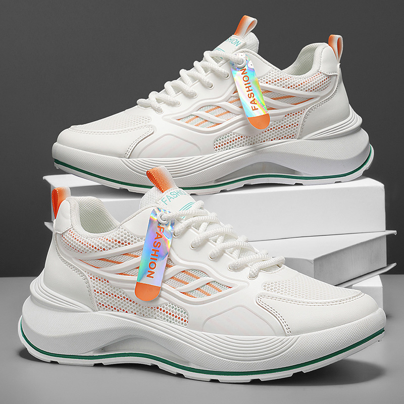 Sportschoenen voor heren Ademende vrijetijdsschoenen van mesh Lichtgewicht gevulkaniseerde schoenen met veters Outdoor-wandelschoenen Sneakers voor heren