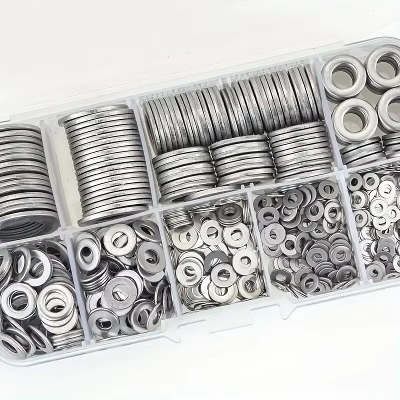 360/580 stuks 304 roestvrijstalen platte ringenset, perfect voor woondecoratie, fabrieksreparatie, keukens, winkels en meer