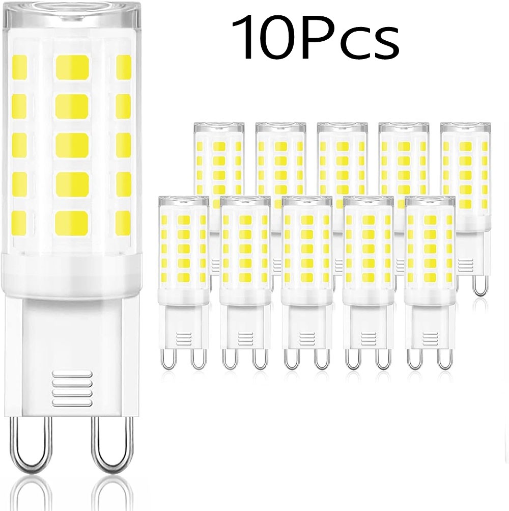 10 個 G9 LED ランプ AC 220V 7W 最も明るいセラミック SMD2835 DC LED 電球ウォーム/クールホワイトスポットライト交換ハロゲンライト卸売