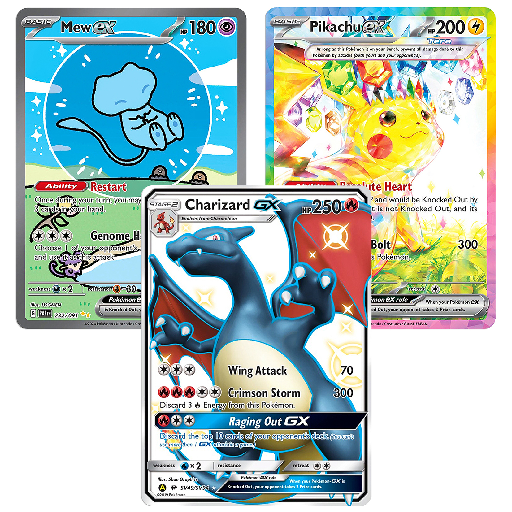 PROXY карты покемонов голографические Charizard GX VMAX Пикачу EX Mew Greninja редкие радужные карты покемонов Коллекционная коллекционная коллекционная игра