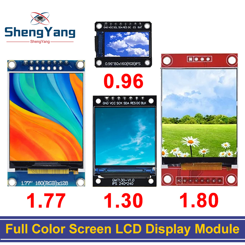 0.96/1.3/1.44/1.8/2.4/2.8/Màn Hình Màu TFT 3.5 Inch Màn Hình Module Hiển Thị không OLED Ổ ST7735 ILI9341 Giao Diện SPI Cho Arduino