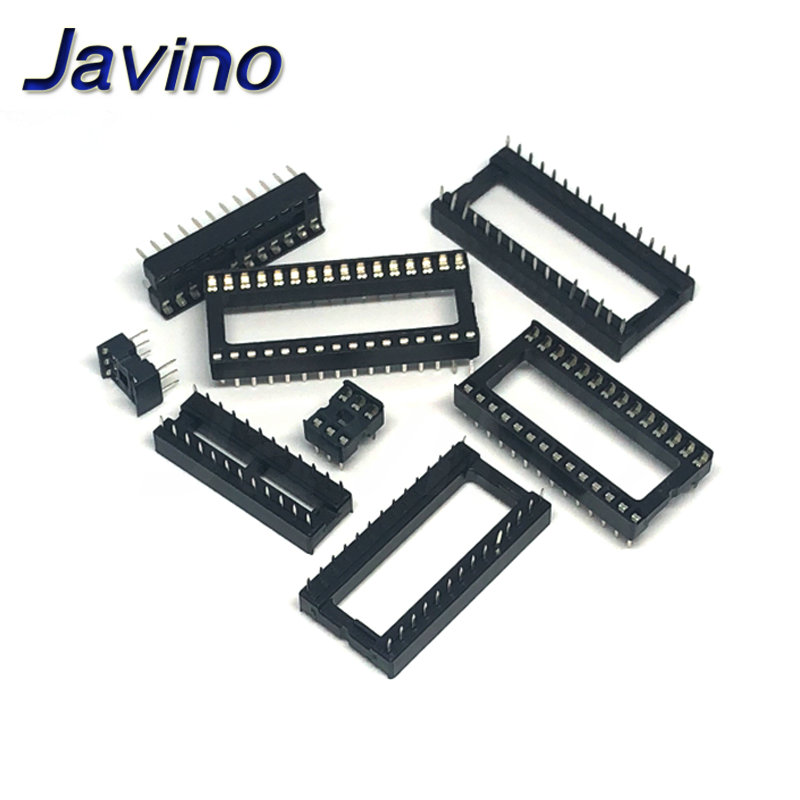 10 Pcs Soket IC DIP6 DIP8 DIP14 DIP16 DIP18 DIP20 DIP28 DIP40 Pin Konektor DIP Socket 6 8 14 16 18 20 24 28 40 Pin