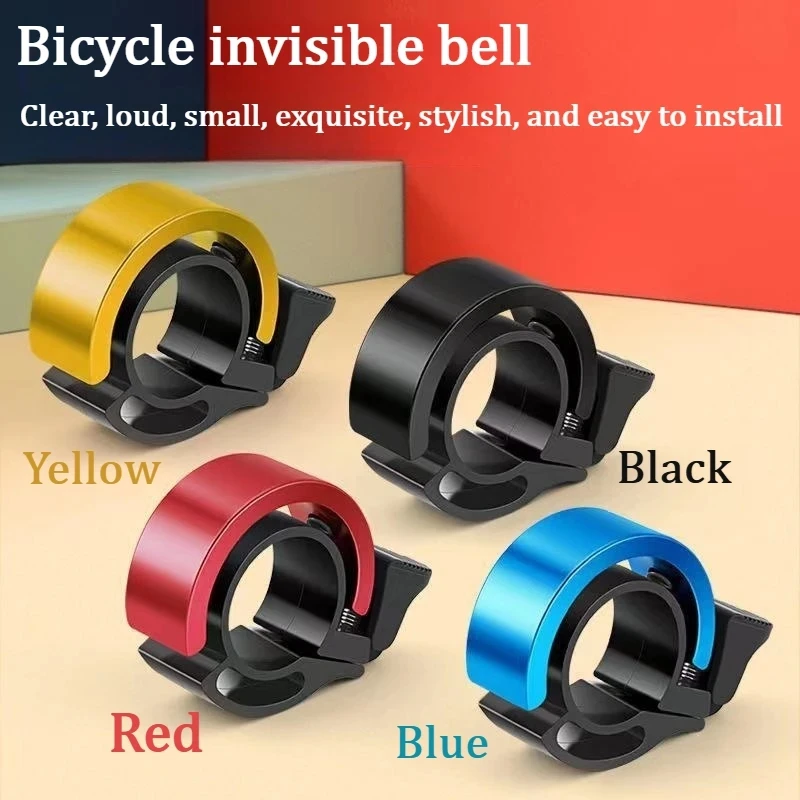 Sino Universal para Bicicleta, Campainha de Guidão Invisível Pequena para MTB, Som Nítido e Alto, Alarme Sonoro, Acessórios para Bicicleta