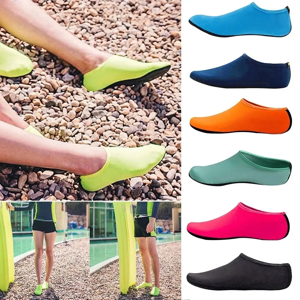 Chaussures d'eau unisexes antidérapantes, chaussettes de natation et de plongée, sandales de plage d'été, chaussures plates, baskets de bord de mer, pantoufles pour hommes et femmes