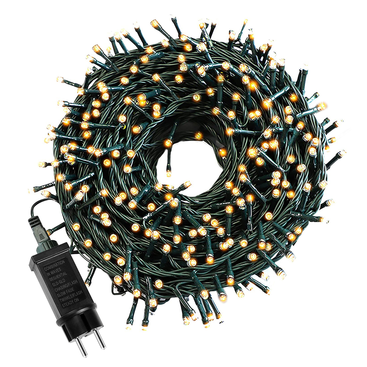 Guirlande lumineuse Led décorative 110V 220V, 50M 100M, guirlande lumineuse d'extérieur pour vacances, arbre de noël, décoration de fête de mariage