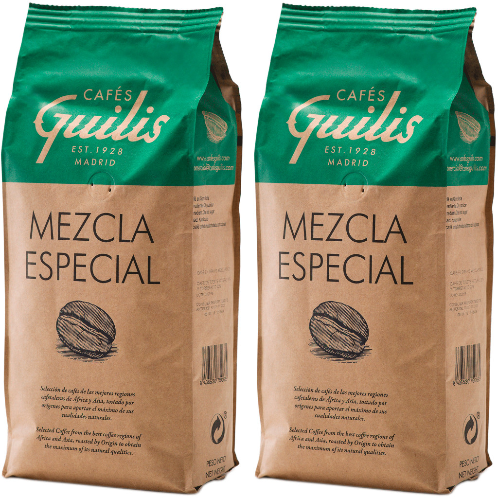 Kawa ziarnista 2kg zestaw MEZCLA ESPECIAL Cafeś Guilis