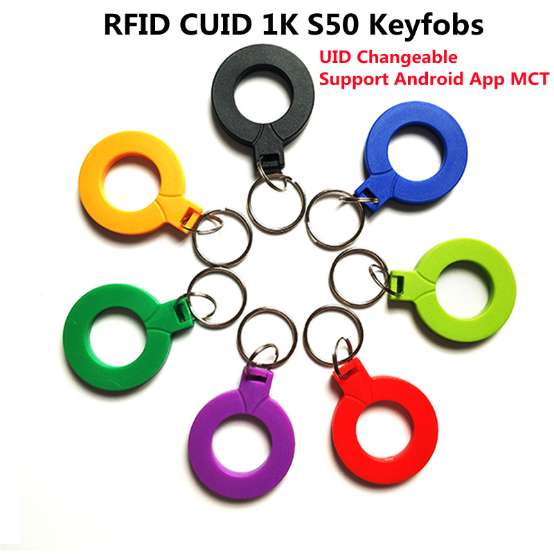 5/10 個新しい 13.56MHZ Android アプリ MCT CUID 変更可能 MF S50 1K IC キーキーフォブトークンタグ NFC クローンコピーブロック 0 UID 書き込み可能