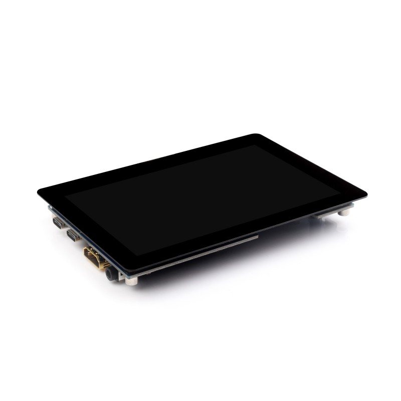 Waveshare 5 inch touchscreen met hoge helderheid, 1024x600 pixels, paneel van gehard glas, HDMI-interface, IPS-paneel
