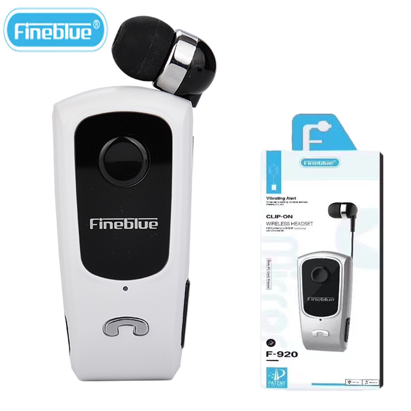 Fineblue F920 sans fil rétractable Portable Bluetooth casque rappeler Vibration usure pince sport collier pince écouteur