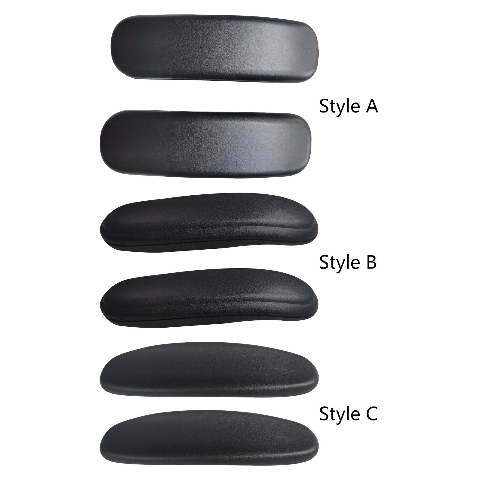 2 unids/set de almohadillas para reposabrazos de silla, piezas para silla de oficina, almohadilla para brazo, cojín para reposabrazos de repuesto con 4 Uds de tornillos, reposabrazos para silla de reparación
