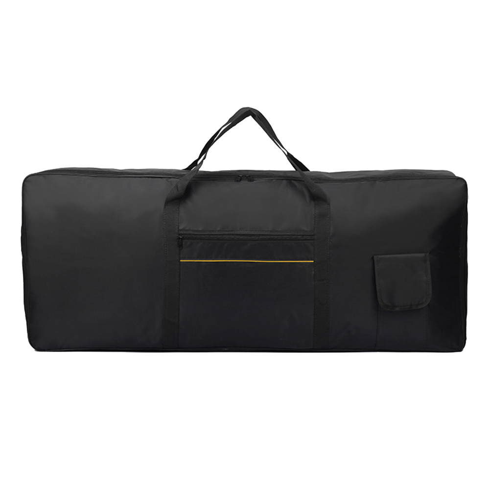 Estojo de transporte acolchoado eletrônico para piano de 88 teclas, teclado universal à prova d'água, bolsa grossa preta