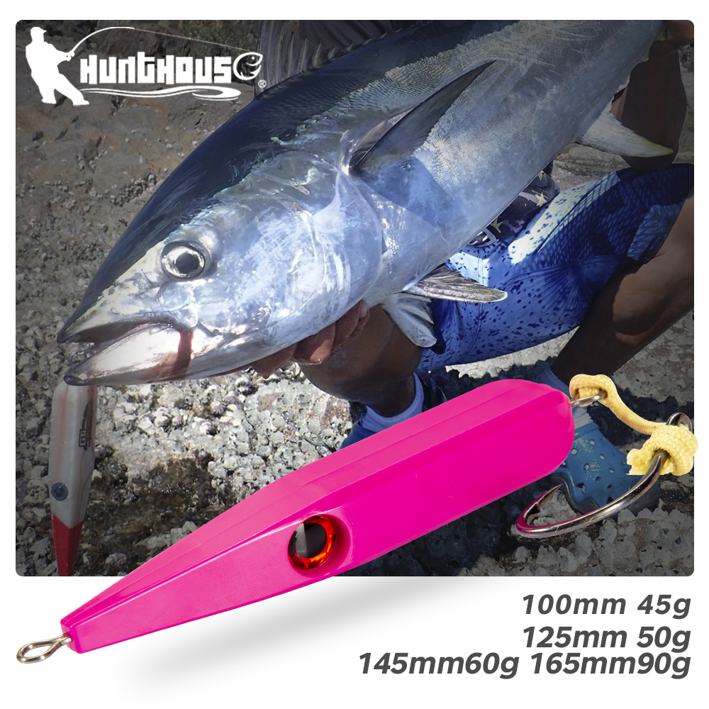 Hunthouse Trolling Pencil Fishing Lure 100mm 45g Sinking GT Lures Jerkbait artificiale per Bass Bluefish tonno 2020 Tackle